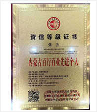 內(nèi)蒙古百行百業(yè)先進個人